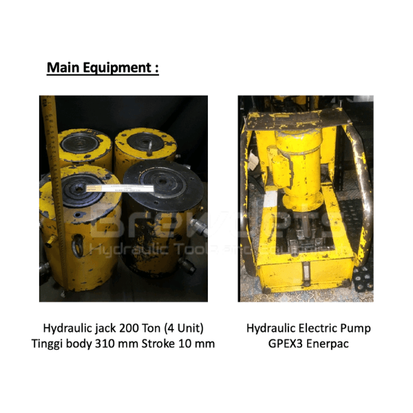 Alat alat project_Jasa Jacking Jembatan PT Pyramida Raya Persada di Depok